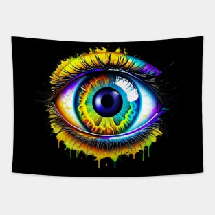 Watercolor Eye Art Tapestry