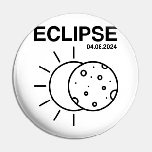 2024 Solar Eclipse 2024 04.08.24 Eclipse Mens Womens Kids Pin