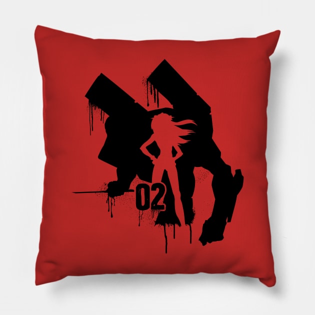 Evangelion Unit 02 Asuka Pillow by ArtMoore98