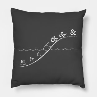 Ascent of Ampersand - Dark Background Pillow