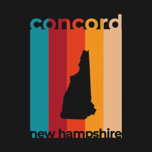 Concord New Hampshire Retro T-Shirt