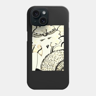 ART DECO ICECREAM FLAPPER ,,,,Jacqueline Mcculloch Phone Case