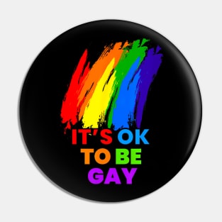 Be Gay Equality LGBTQ Pride Gay Lesbian Pin