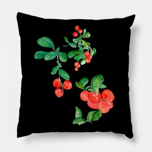 Lingonberry - a delicious harbinger of autumn Pillow