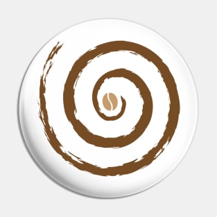 Tornado of Coffee Design for Boys Men Girls Women Kids Pin