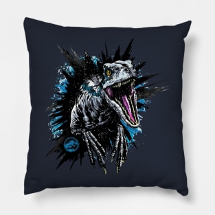 Blue the Raptor Pillow