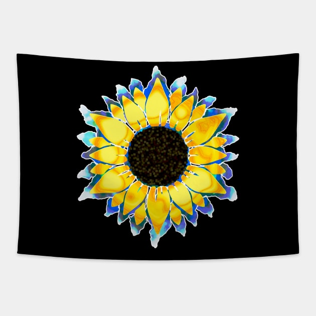 Sunflower for Ukraine Tapestry by Anastasiya Malakhova