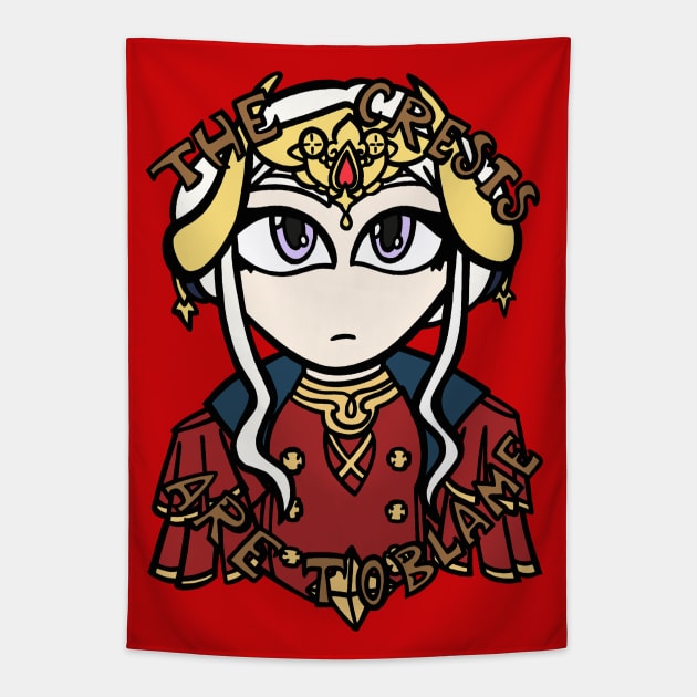 FE3H | Emperor Edelgard Tapestry by ScribbleSketchScoo