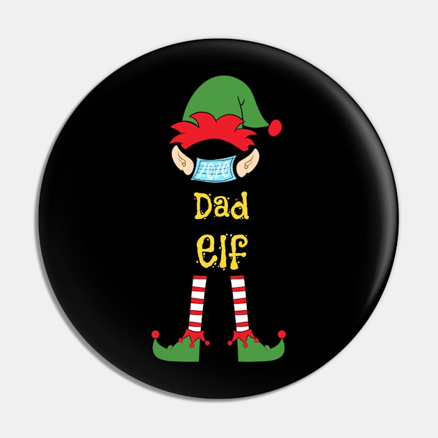 2020 Masked Christmas Elf Family Group Matching Shirts -  Dad Pin by Funkrafstik