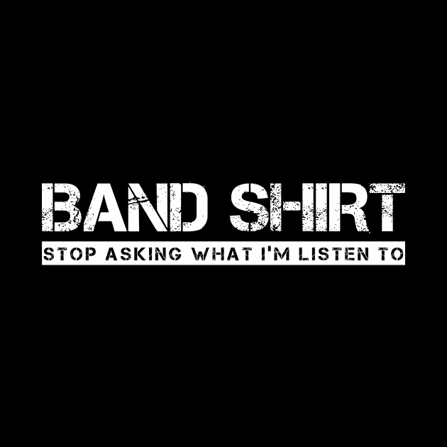 Band Shirt (White) by Z1