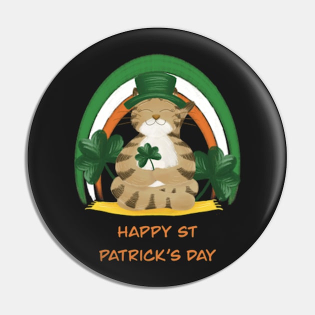 Happy St Patrick’s Day Pin by AbbyCatAtelier