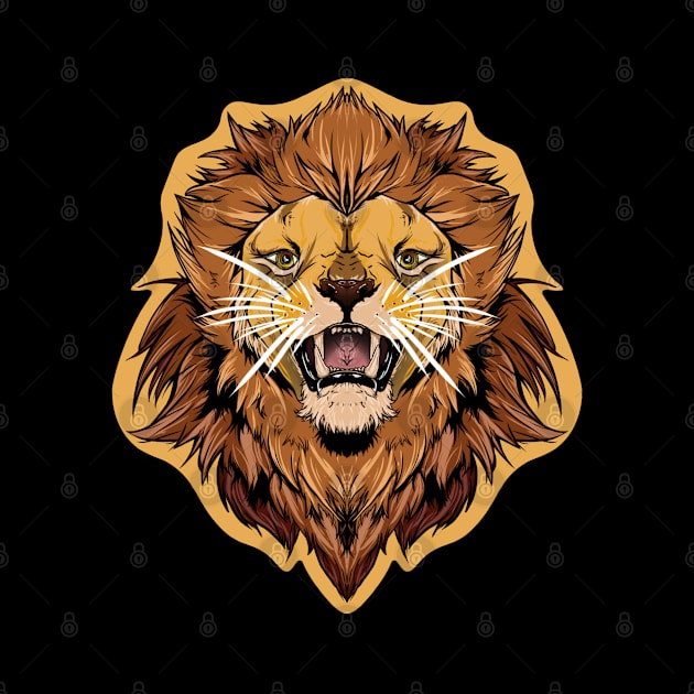 illustrated LION PRIDE series (with eye colour trim) by illustratelaw