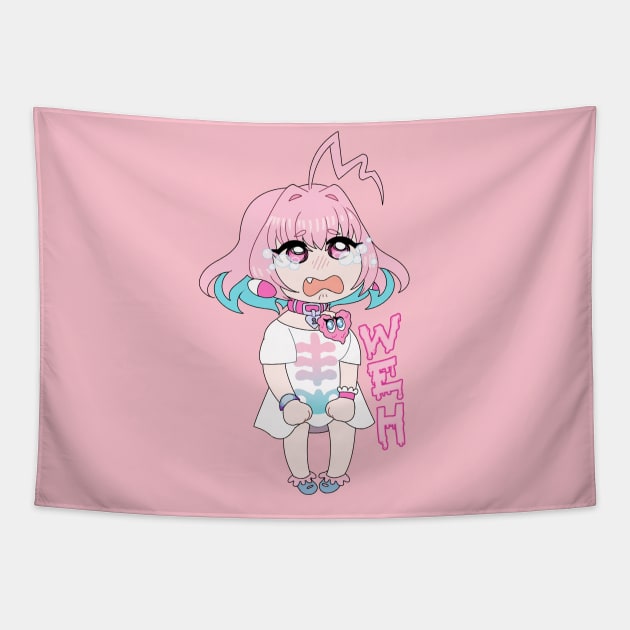 Riamu Yumemi Deresute "WEH" Tapestry by applewifey