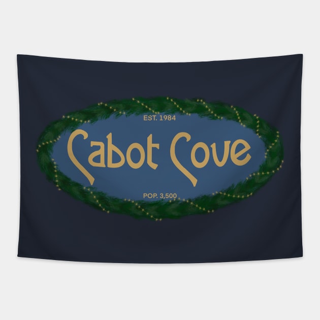 Cabot Cove Holiday Tapestry by Maddy Young