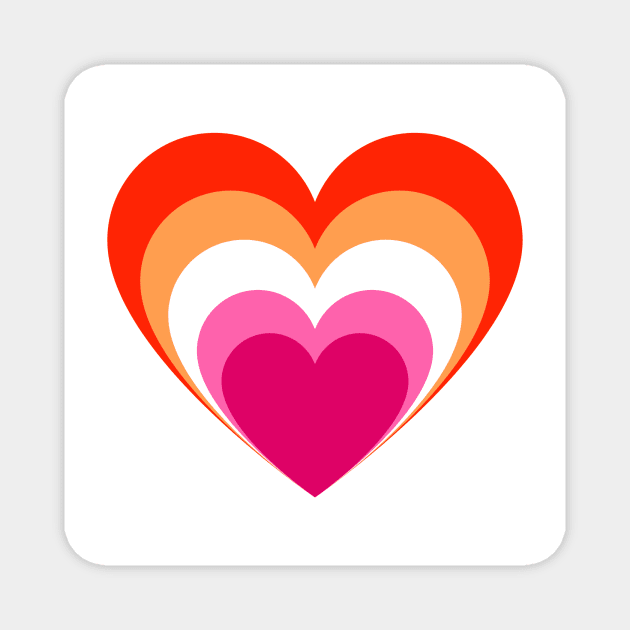 Lesbian heart in heart Magnet by Annka47