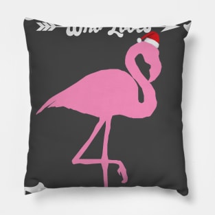 Just a Boy Who Loves Flamingos Pillow