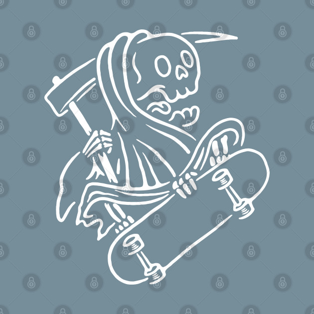 Discover Grim Reaper Skateboarding - Skull - T-Shirt