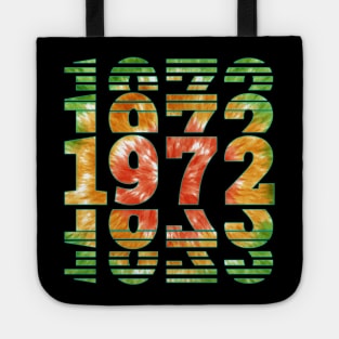 Tie Dye 1972 Birthday Tote