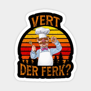 Vert Der Ferk Retrocolor - Vintage Magnet