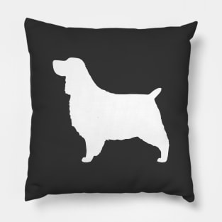 English Springer Spaniel Silhouette Pillow