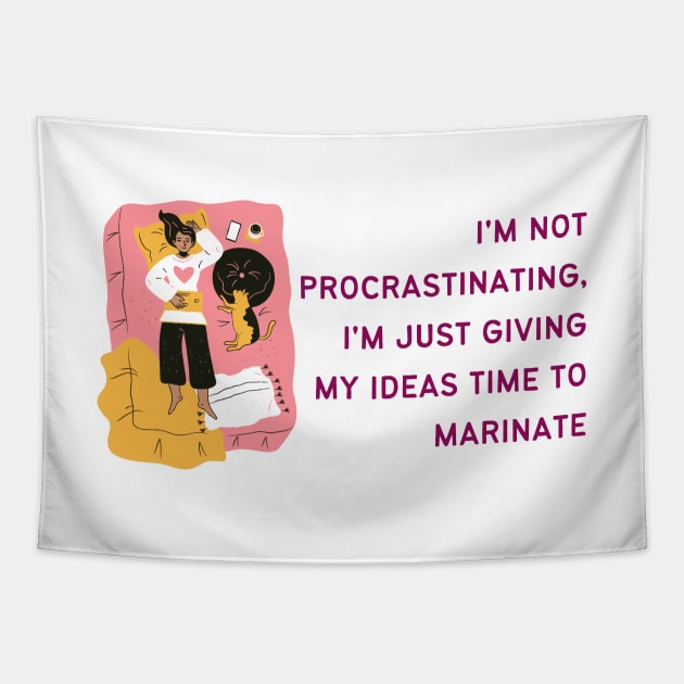 Infj Type Procrastinating Tapestry by Infj Merch