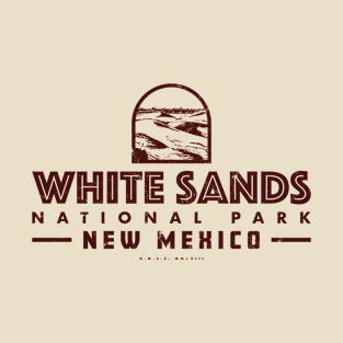 White Sands National Park - Sand Fields (Brown) T-Shirt