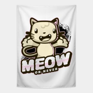 Meow Or Never Tapestry