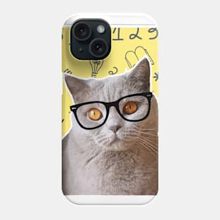 Intelectual cat Phone Case