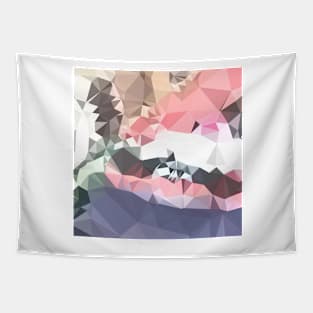 Lavender Pink Abstract Low Polygon Background Tapestry