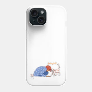 Happiness - Glücksgefühl - Friendship with cat Phone Case