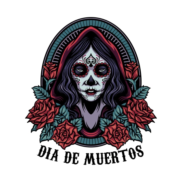 Catrina - Dia De Los Muertos - Color design by verde