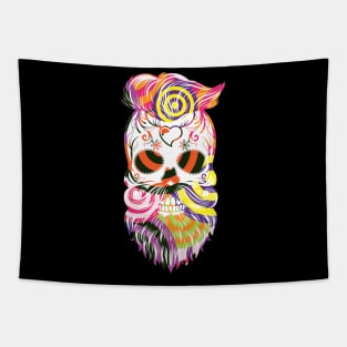 Hippy Skull Tapestry