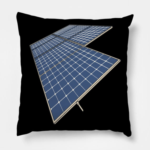 Solar Panels Renewable Energy Solar Panel Pillow by fromherotozero