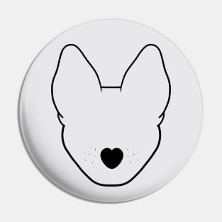 SHepherd Dog Outline Pin