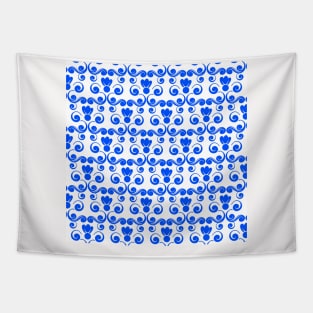 Blue Floral Neck Gator Bright Blue Floral Blue Tapestry