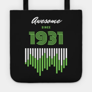 Awesome Since 1931, 90 years old, 90th Birthday Gift Tote