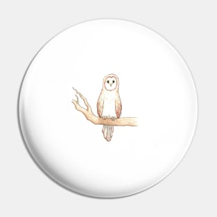 Woodland Barn Owl Pin