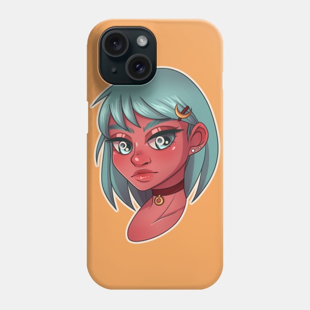 Moon Girl Phone Case by PeppermintKamz