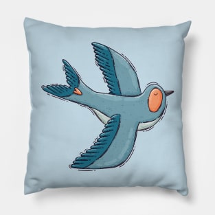 Blue Bird Pillow