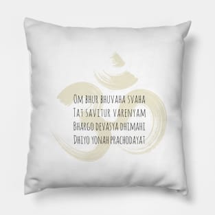 Gayatri Mantra Sanskrit I Yoga T-Shirt Pillow