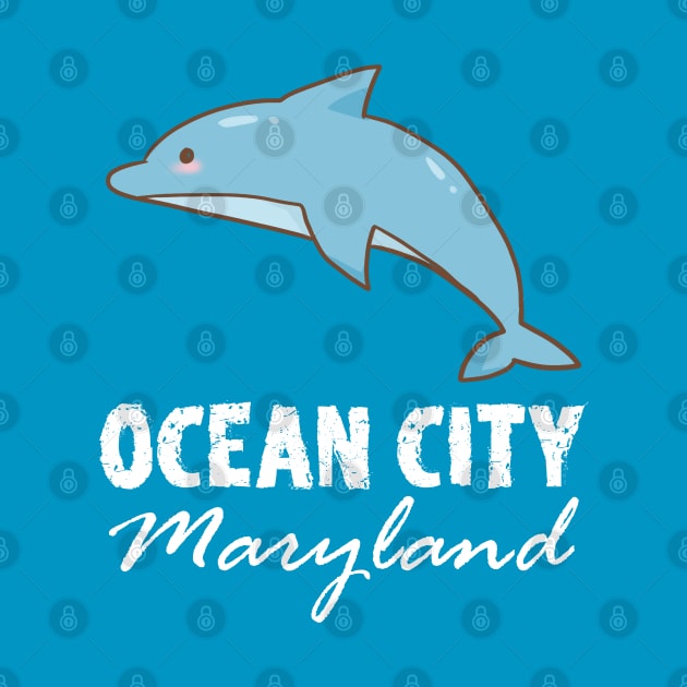 Ocean City Maryland (blue dolphin) by mareescatharsis