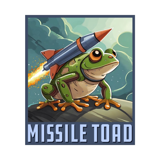 Missile Toad Square by Wright Art