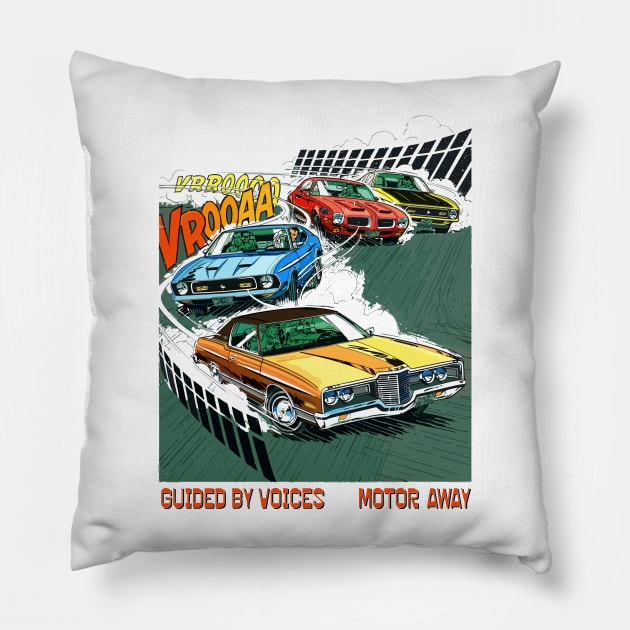 Motor Away ∆ Original Design Pillow by unknown_pleasures