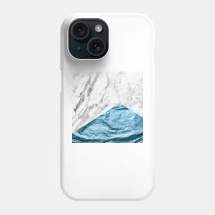 Teal marble Phone Case