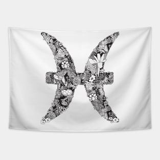 Pisces Zodiac Sign Tapestry