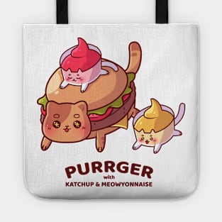 Purrger with Katchup & Meowyonnaise Tote