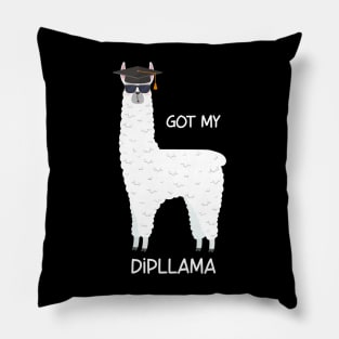 Got My Dipllama Funny Diploma Graduation Degree Diploma Pillow