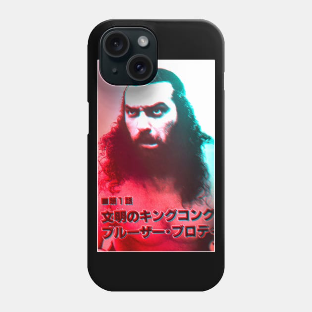 Bruiser Brody RGB Shift Phone Case by SunsetFlipWrestling