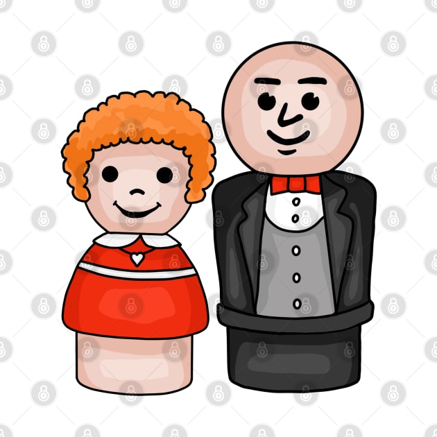 Annie and Daddy Warbucks by Slightly Unhinged