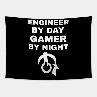 Engineer By Day Gamer By Night Tapestry